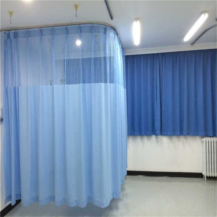 Permanent flame retardant functional medical curtain